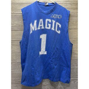 Vintage Orlando Magic #1 Salem Sports Blue NBA Basketball Jersey XXL 1990s